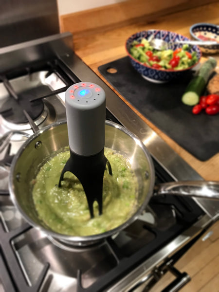 Uutensil, Automatic Pot Stirrer, An automatic, non-stick pot stirrer  keeps things moving—and frees up hands—when making sauces, soups and more!   By Grommet