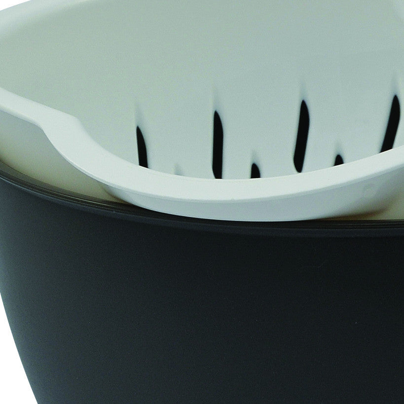 Swoosh b l colander and mixing bowl set utensil